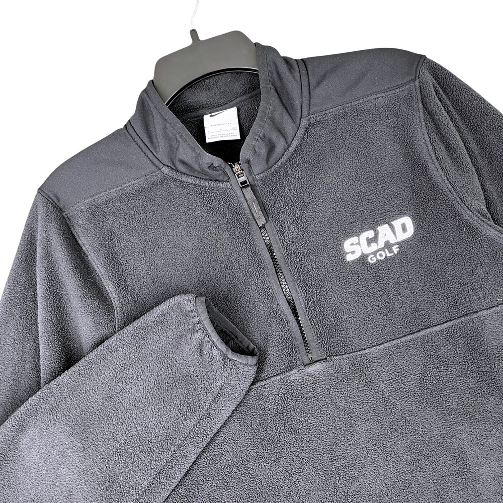 SCAD Nike Golf Quarter Zip Pullover Mens S Therma FIT Fleece Athletic Layer